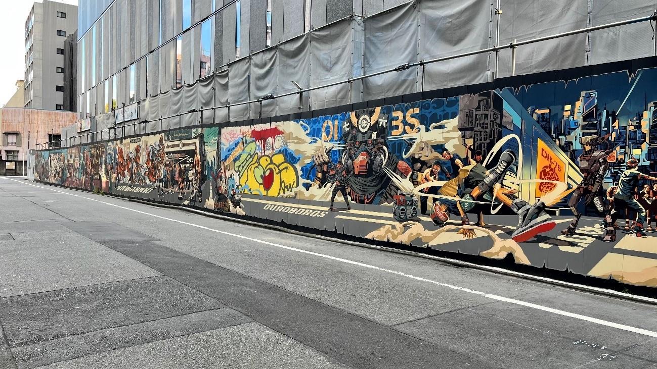 KAWASAKI MURAL ART PROJECT」～56ｍのキャンバスに集う5人の魂 